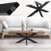 Tischbeine Tischgestell X-Design 98 x 58 x 43 cm schwarz aus Metall ML-Design
