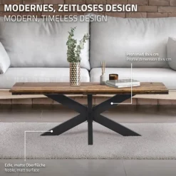 Tischbeine Tischgestell X-Design 98 x 58 x 43 cm schwarz aus Metall ML-Design