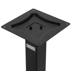 Tischgestell Doppel Schwarz Höhe 72cm Stahl pulverbeschichtet 70x43cm Bodenplatte ML-Design