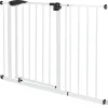 Türschutzgitter Weiß 105-115 cm aus Metall