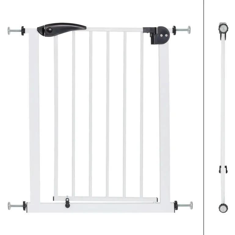 Türschutzgitter Weiß 70-75 cm aus Metall