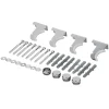 Universal Befestigungsmaterial für Heizkörper Komplettset Chrome LuxeBath