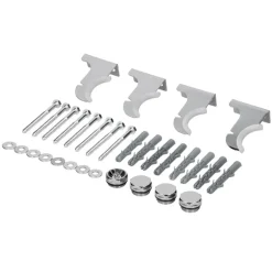 Universal Befestigungsmaterial für Heizkörper Komplettset Chrome LuxeBath