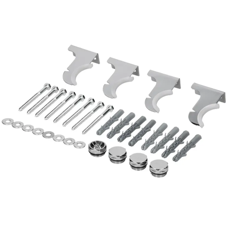 Universal Befestigungsmaterial für Heizkörper Komplettset Chrome LuxeBath