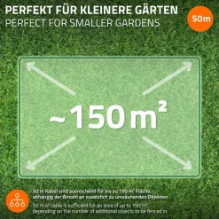 Universal 50m Begrenzungskabel für Mähroboter + 200 Erdnägel