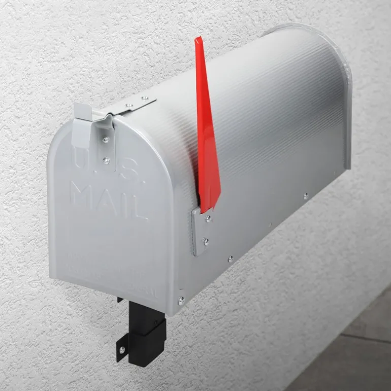 Wandhalterung Ständerhalterung für US Mailbox Schwarz aus Metall ML-Design