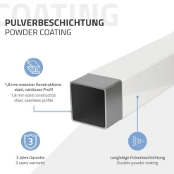 Wandkonsole Regalhalterung 2er Set 350 x 150 mm weiß aus Stahl ML-Design
