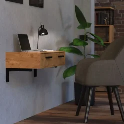 Wandkonsole Regalhalterung 2er Set 450 x 150 mm schwarz aus Stahl ML-Design