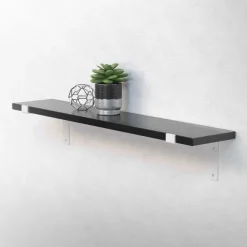 Wandkonsole Regalhalterung 2er Set 200 x 145 mm Weiß aus Stahl ML-Design
