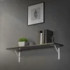 Wandkonsole Regalhalterung 2er Set 240 x 240 mm Weiß aus Aluminium ML-Design
