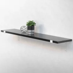 Wandkonsole Regalhalterung 2er Set 250 x 145 mm Weiß aus Stahl ML-Design