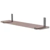 Wandkonsole Regalhalterung 2er Set 200 x 140 mm Grau Stahl ML-Design