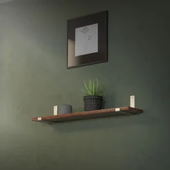 Wandkonsole Regalhalterung 2er Set 200 x 140 mm Grau Stahl ML-Design