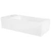 Waschbecken Linskbündig 51x25x13 cm Weiß aus Keramik ML-Design