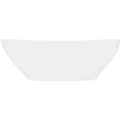 Waschbecken Oval ohne Überlauf 41x33x14,2 cm Weiß aus Keramik