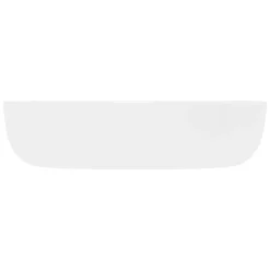 Waschbecken Oval ohne Überlauf 60x42x14,5 cm Weiß aus Keramik