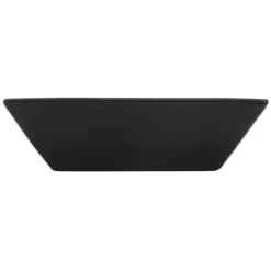 Waschbecken Quadratisch ohne Überlauf 41x41x12 cm Schwarz aus Keramik ML-Design