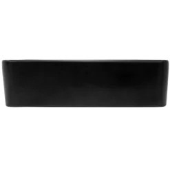 Waschbecken Rechteckig ohne Überlauf 49x36,5x14 mm Schwarz aus Keramik ML-Design