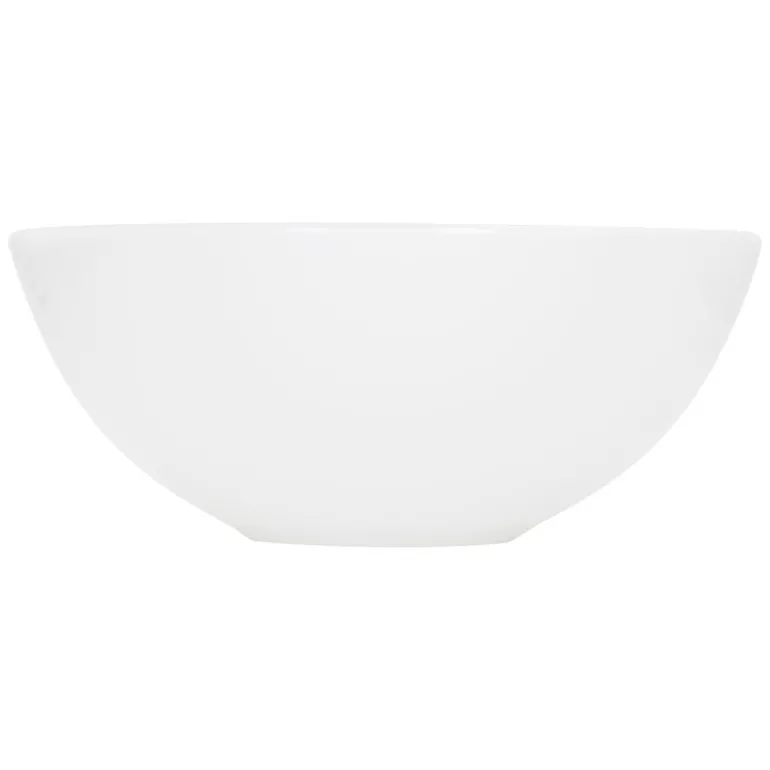 Waschbecken Rund ohne Überlauf Ø 28x11,6 cm Weiß aus Keramik ML-Design