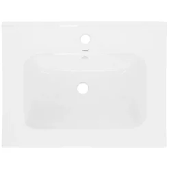 Waschbecken 61x16,5x46 cm Weiß aus Keramik ML-Design