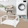 Waschmaschinen Untergestell Unterschrank 63x54x32 cm mit Ablage in Weiß ML-Design