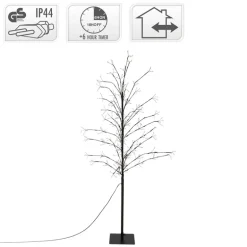 Weihnachtsdeko LED Baum mit 360 warmweißen LEDs IP44 150 cm