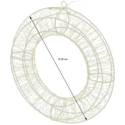 Weihnachtsdeko LED Kranz Ø 38cm warmweiß mit 960 LED's inkl. Timer