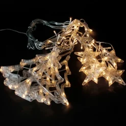 Weihnachtslichterkette LED Lichtervorhang 2,2 m mit 138 LEDs Warmweiß IP44