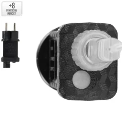 Weihnachtslichterkette LED Lichtervorhang 2,2 m mit 138 LEDs Warmweiß IP44