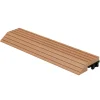 WPC Abschlussleiste 30x2x7,5 cm für WPC Bodenfliese gerade Hellbraun ML-Design