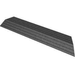 WPC Abschlussleiste 38x2x7,5 cm für WPC Bodenfliese Ecke rechts Anthrazit ML-Design
