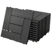 WPC Terrassenfliesen 30x30 cm 11er Set für 1m² Hellbraun in Holzoptik Mosaik mit Drainage und Klicksystem